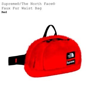 “Supreme”/ The North Face “Faux Fur Waist Bag
